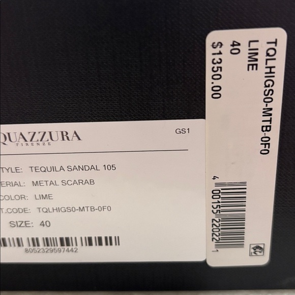 BNIB Aquazzura tequila sandal 105mm-size 40- LIME - Picture 11 of 13